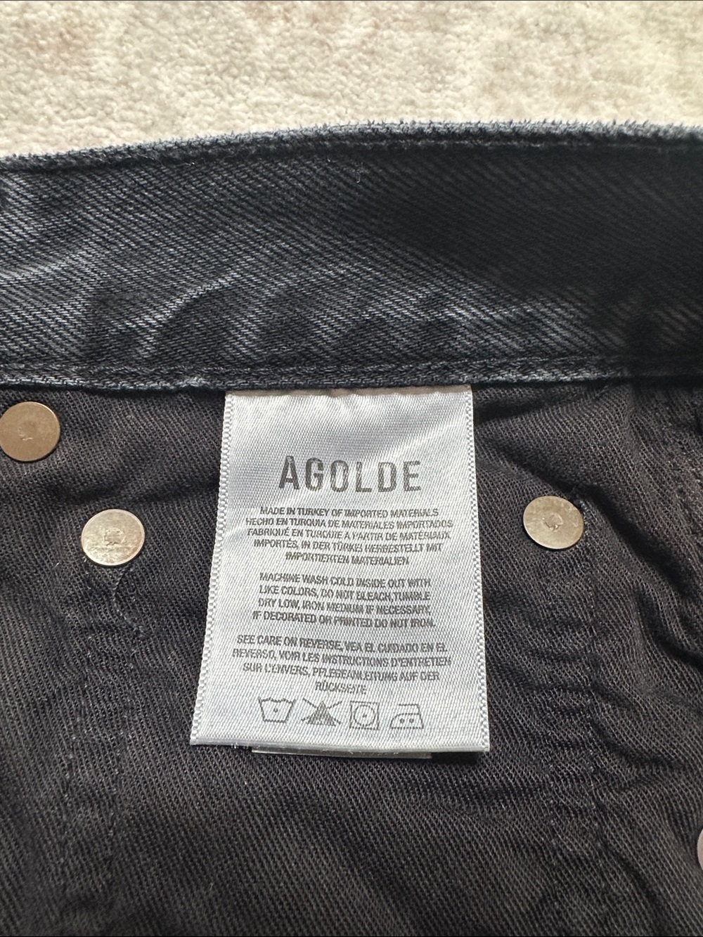AGOLDE Riley High Rise Straight Jeans - Picture 3 of 4